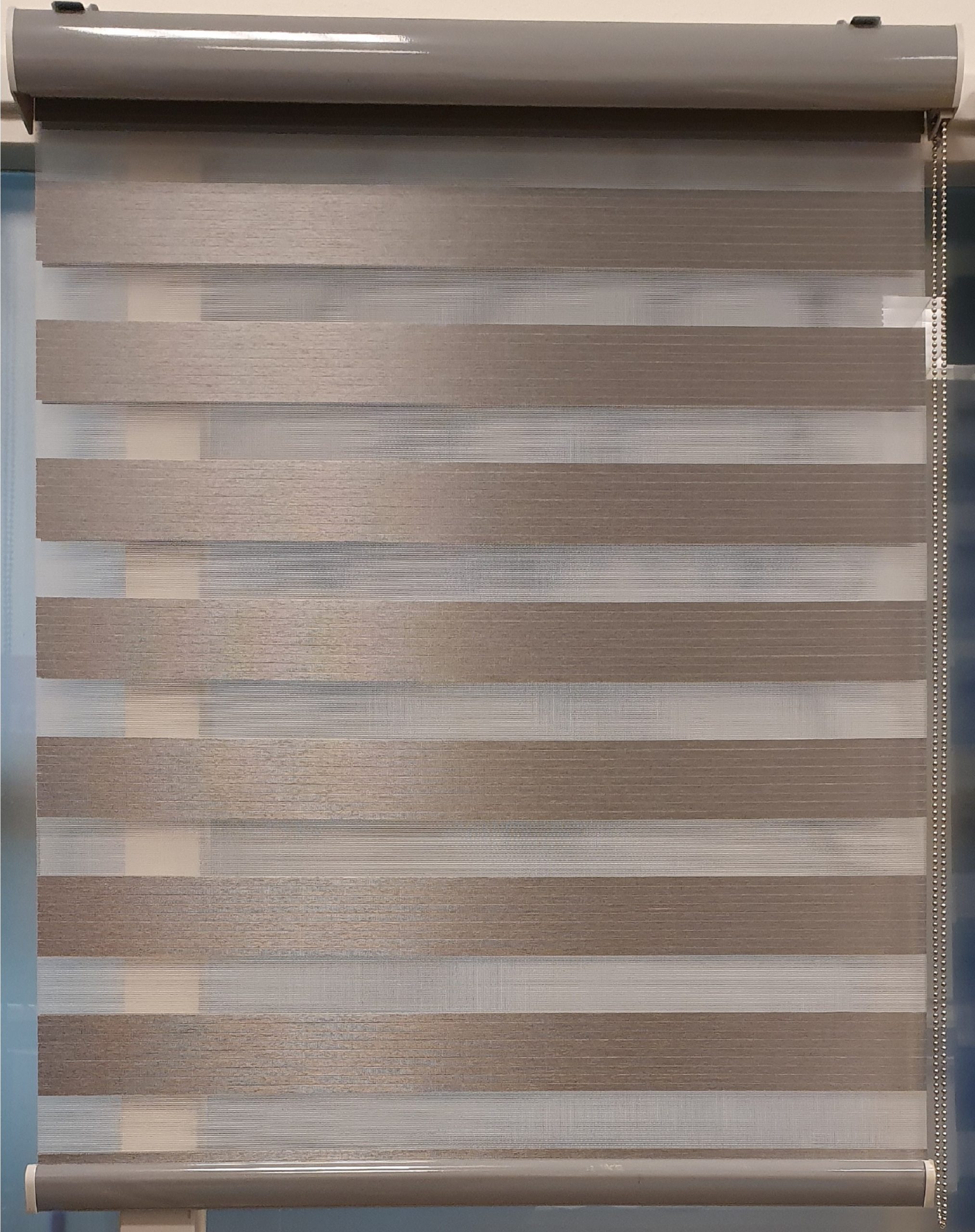 Duo Rolgordijn lichtdoorlatend Grijs