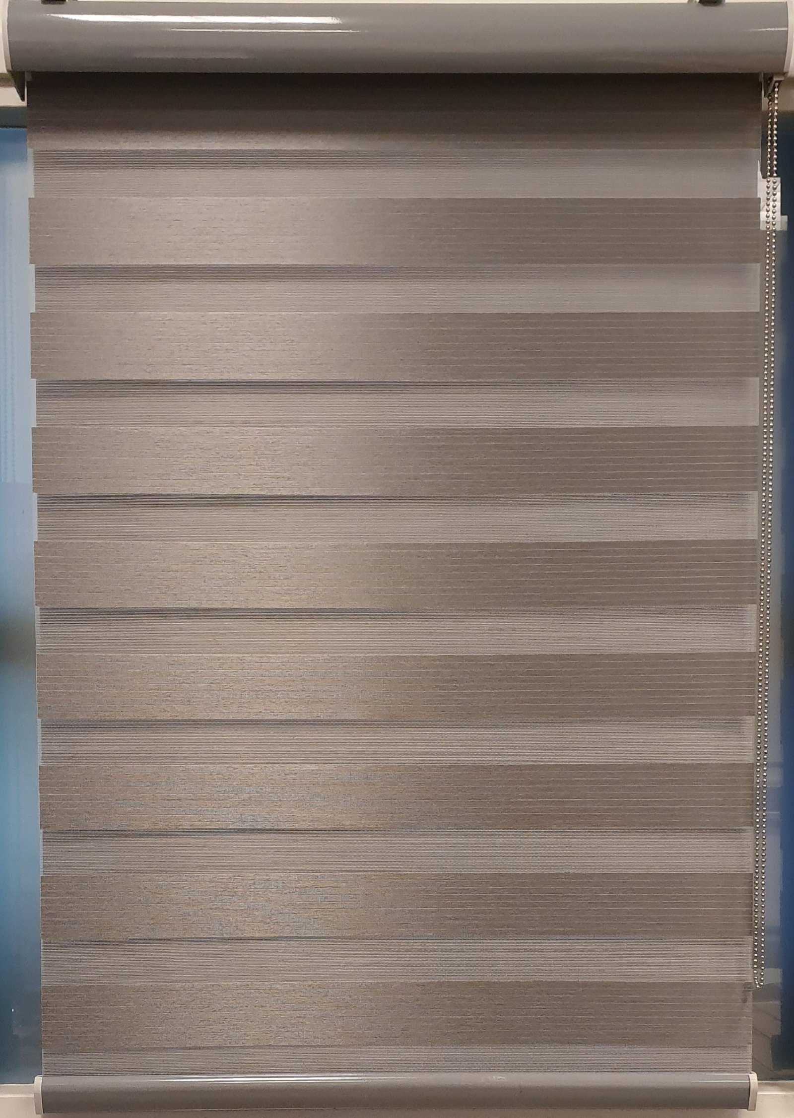 Duo Rolgordijn lichtdoorlatend Grijs - Afbeelding 2